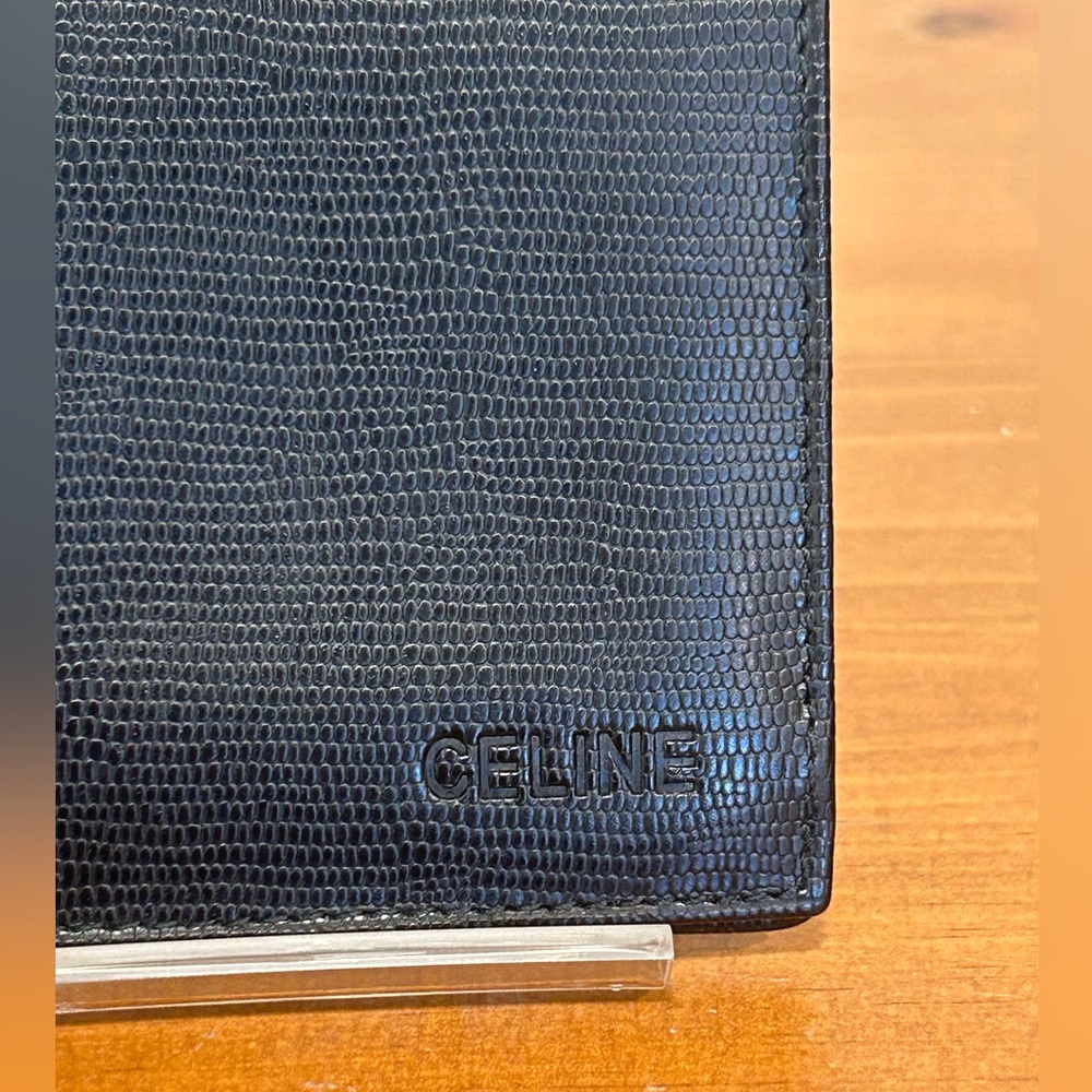 Celine black leather long flap wallet - Picture 4 of 9